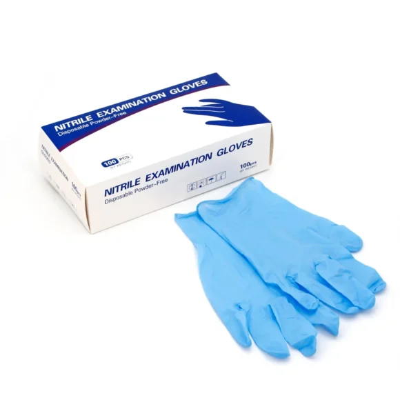 Examination Disposable Safety Medical Nitrile Gloves Powder Free Latex Free 580x580